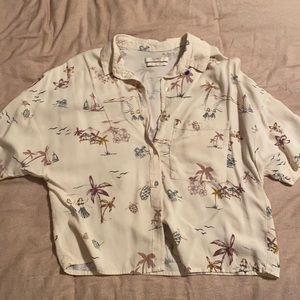 Cream, Hawaiian button up